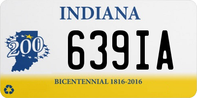 IN license plate 639IA