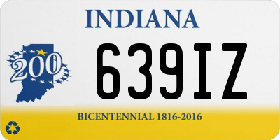 IN license plate 639IZ