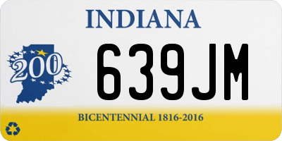 IN license plate 639JM