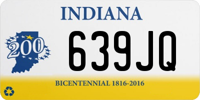 IN license plate 639JQ