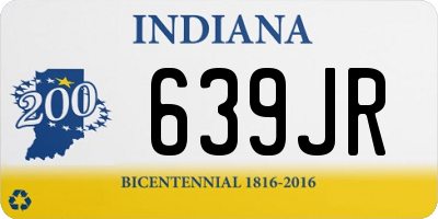 IN license plate 639JR