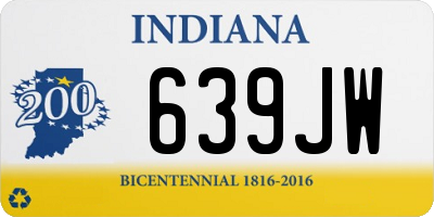 IN license plate 639JW