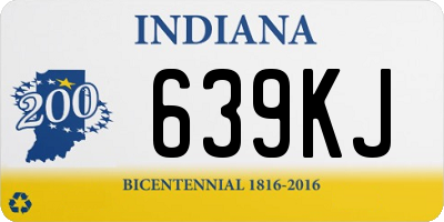 IN license plate 639KJ