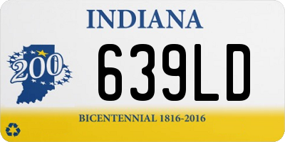 IN license plate 639LD