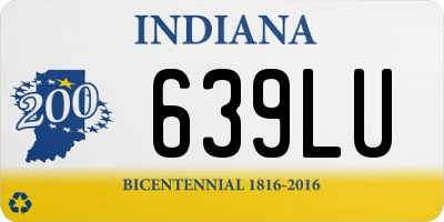 IN license plate 639LU