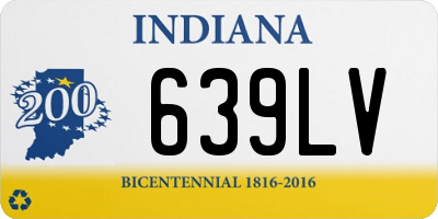 IN license plate 639LV