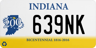 IN license plate 639NK