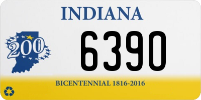 IN license plate 639O