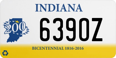 IN license plate 639OZ
