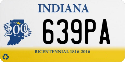 IN license plate 639PA