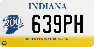 IN license plate 639PH