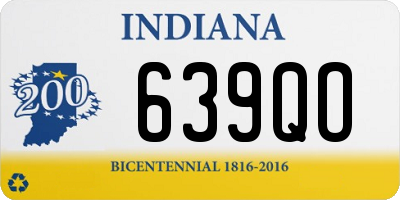 IN license plate 639QO