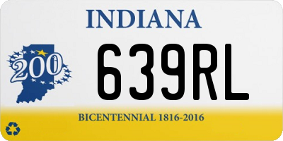 IN license plate 639RL