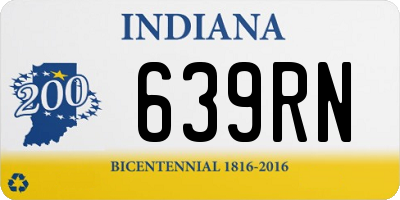 IN license plate 639RN