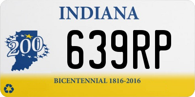 IN license plate 639RP