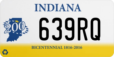 IN license plate 639RQ