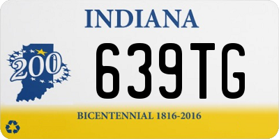 IN license plate 639TG