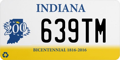 IN license plate 639TM