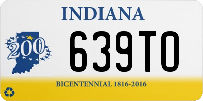 IN license plate 639TO