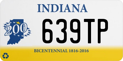 IN license plate 639TP