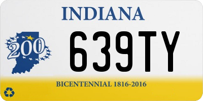 IN license plate 639TY