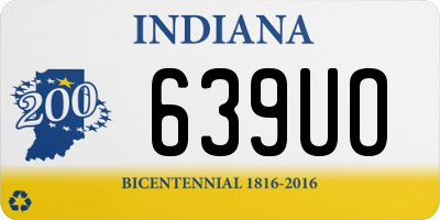 IN license plate 639UO