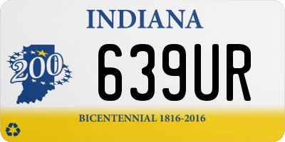 IN license plate 639UR