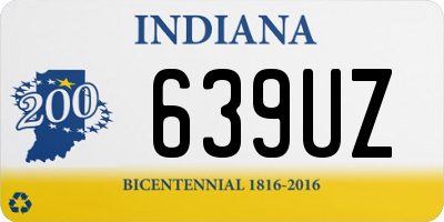 IN license plate 639UZ