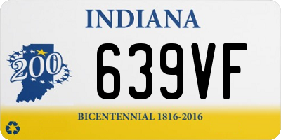 IN license plate 639VF