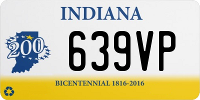 IN license plate 639VP