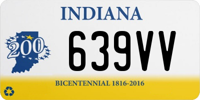 IN license plate 639VV