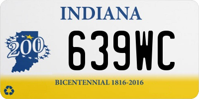 IN license plate 639WC