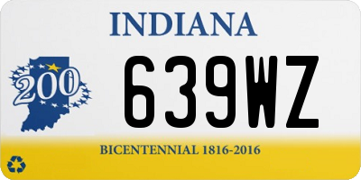 IN license plate 639WZ