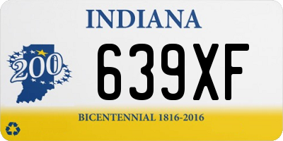 IN license plate 639XF