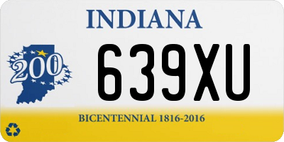 IN license plate 639XU