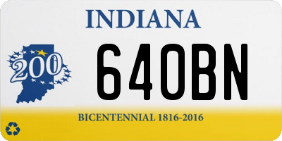 IN license plate 640BN