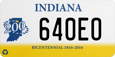 IN license plate 640EO