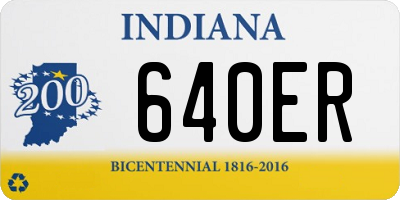 IN license plate 640ER