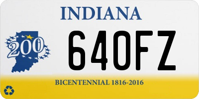 IN license plate 640FZ