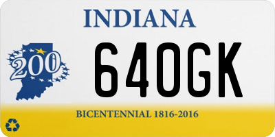 IN license plate 640GK