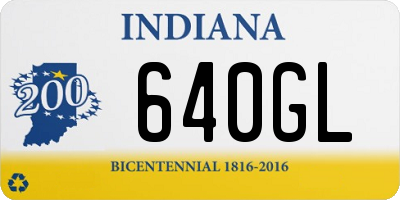 IN license plate 640GL