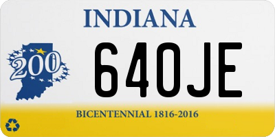 IN license plate 640JE