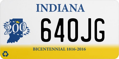 IN license plate 640JG