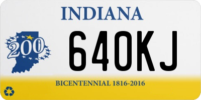 IN license plate 640KJ