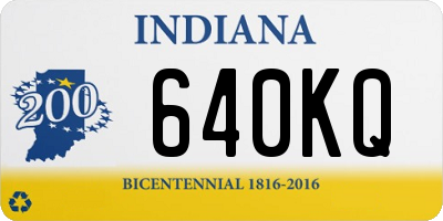 IN license plate 640KQ