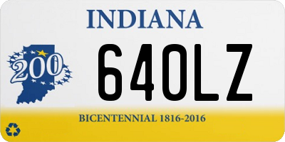 IN license plate 640LZ