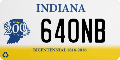 IN license plate 640NB