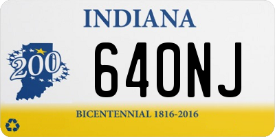 IN license plate 640NJ