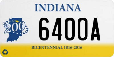 IN license plate 640OA