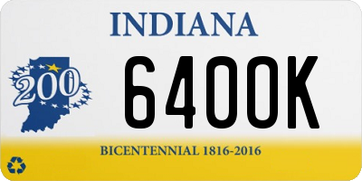 IN license plate 640OK